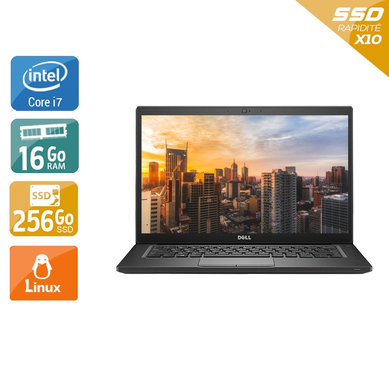 Dell Latitude 7490 14'' i7 Gen 8 - 16Go RAM 256Go SSD Linux - Etat du Produit : Très bon état  Très bon étatOccasion certifiée reconditionnée