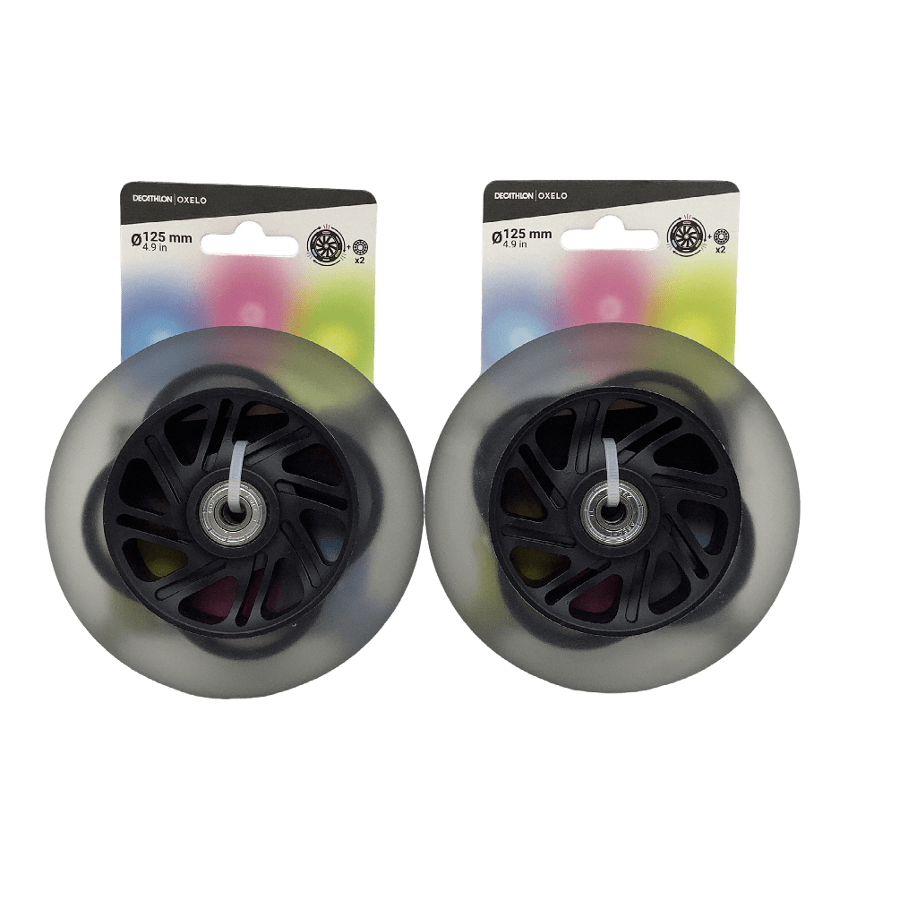 Lot de 2 roues lumineuses 125mm