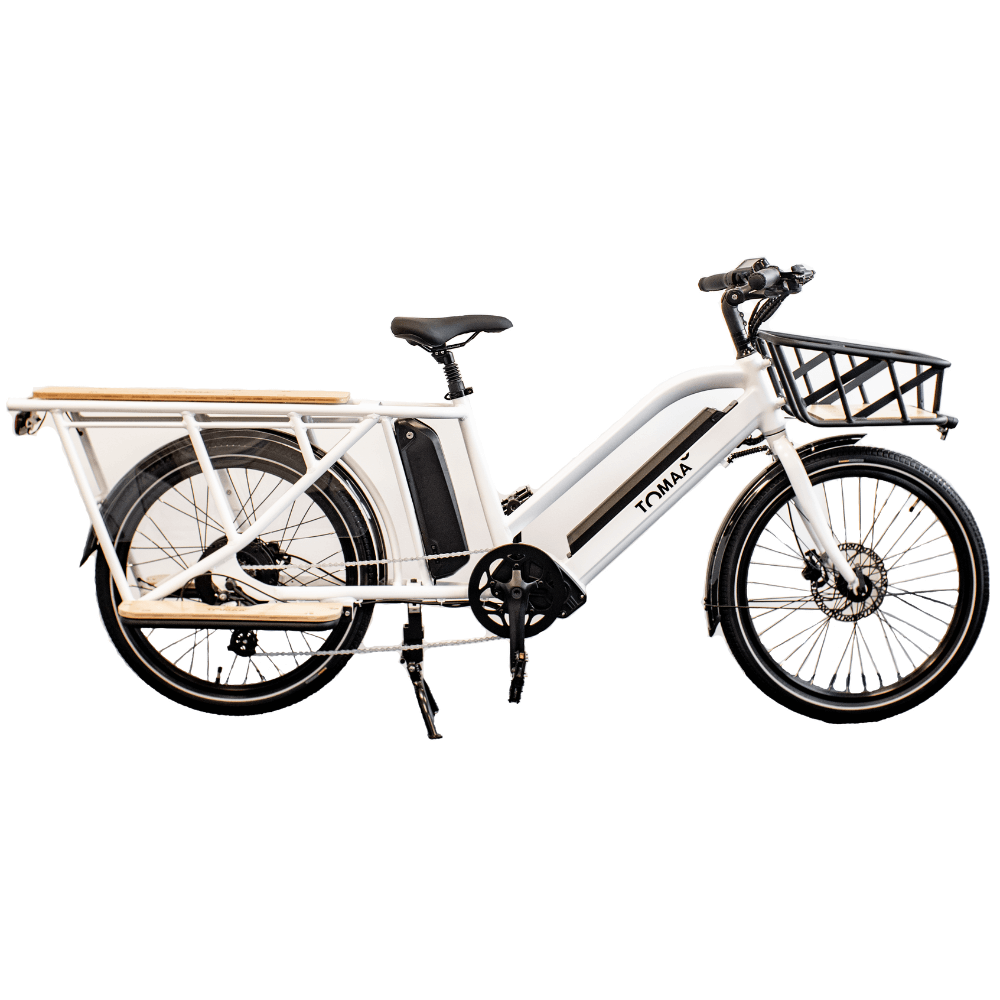 Acheter Vélo Cargo électrique TOMAA Blanc (Non équipé) - 2699,00 € Vélo Cargo électrique TOMAA Blanc (Non équipé) - N/A reconditionné disponible sur Loewi