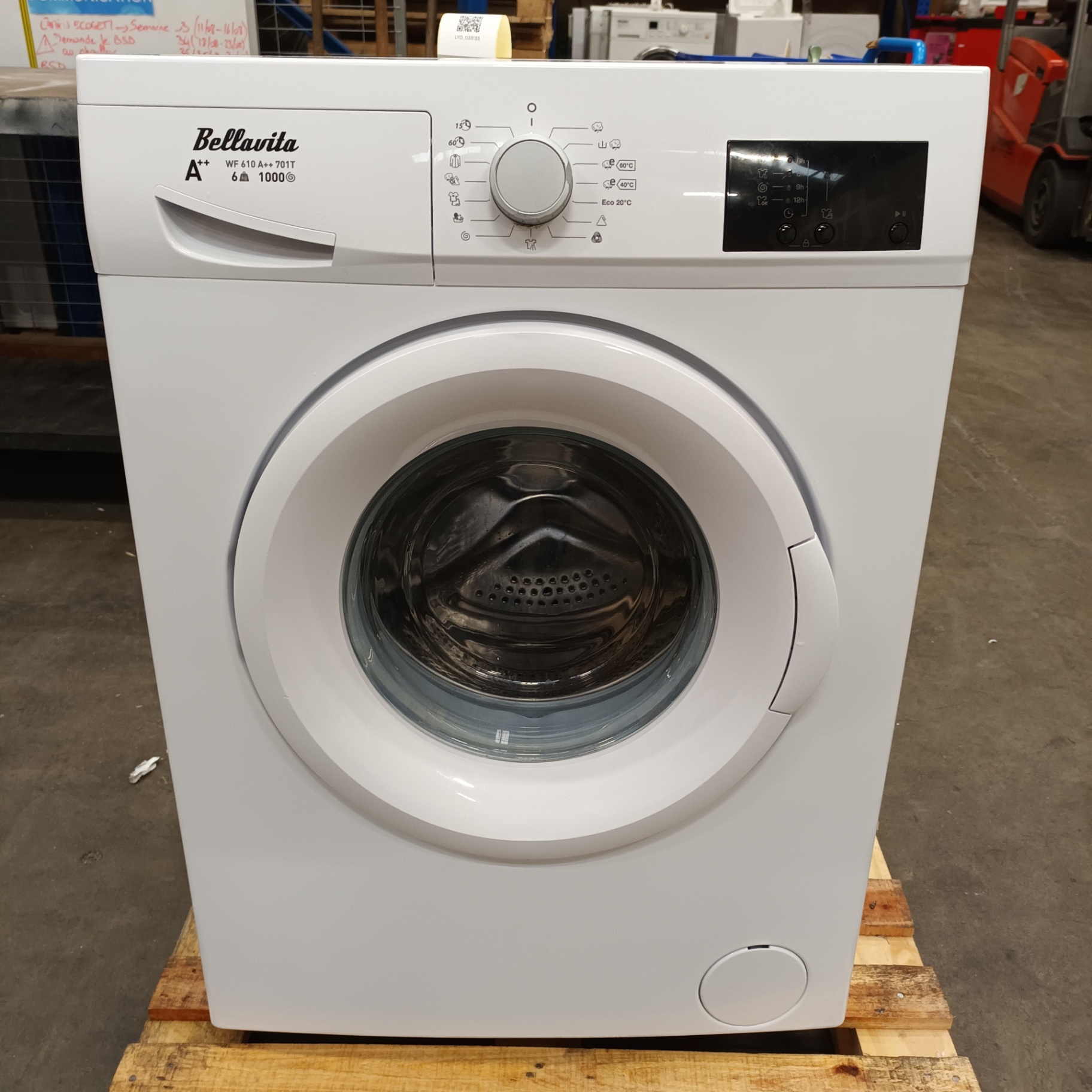 Lave-linge Bellavita WF610A++701T Très bon état -  reconditionné disponible sur Murfy