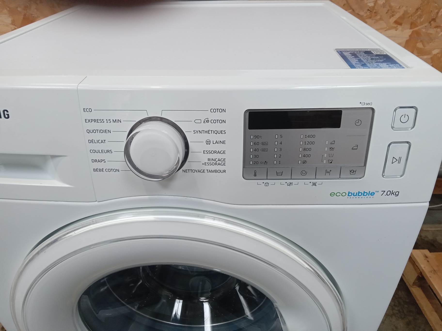 Lave-linge Samsung WW70J5555DA - Bon état sur Murfy