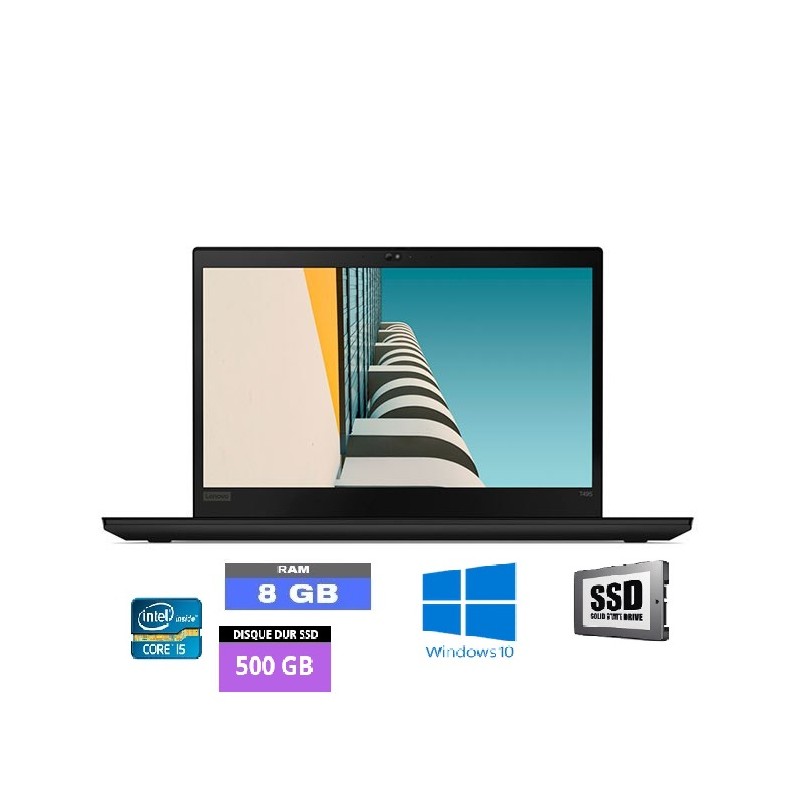 Lenovo ThinkPad T495 AMD Ryzen 3 Pro- RAM 16 go - SSD 500- go-Win 10 Comme neuf -  reconditionné disponible sur PC-PORTABLE.NET