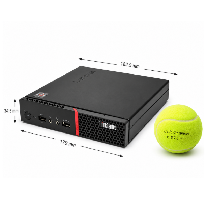 LENOVO M715Q TINY RYZEN 5 - Ram 16 go - SSD 1 TO WINDOWS 11- Bon état -  reconditionné disponible sur PC-PORTABLE.NET