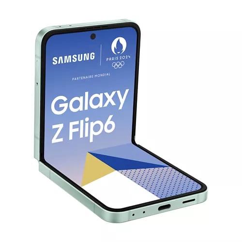Galaxy Z Flip6 (5G), 512 Go, Vert d'eau - Très bon état