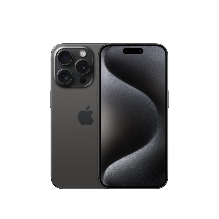 iPhone 15 Pro (5G) 512 Go, Titane noir, Débloqué - Très bon état Très bon état - Apple reconditionné disponible sur Pixmania