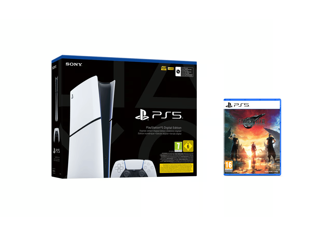 Pack PS5 Slim & Final Fantasy VII Rebirth - Console de jeux PlayStation 5 Slim 1 To (Digital) - Très bon état Très bon état - Sony reconditionné disponible sur Pixmania