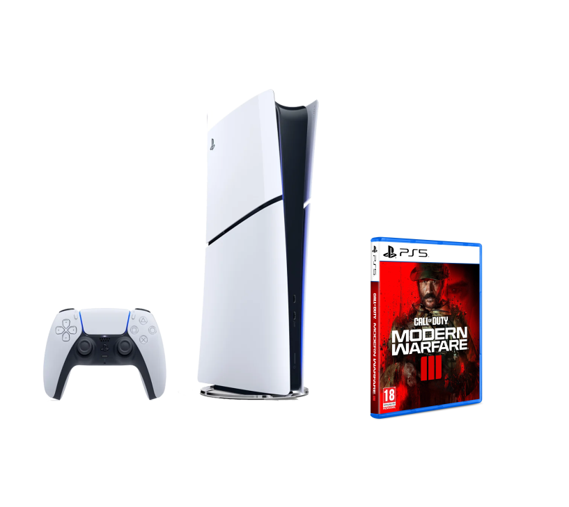 Acheter Pack PS5 Slim & Call of Duty: Modern Warfare III - Console de Jeux Playstation 5 Slim (Digitale) 1 To, Blanc - Très bon état Très bon état - 699,99 € Pack PS5 Slim & Call of Duty: Modern Warfare III - Console de Jeux Playstation 5 Slim (Digitale) 1 To, Blanc - Très bon état Très bon état - Sony reconditionné disponible sur Pixmania