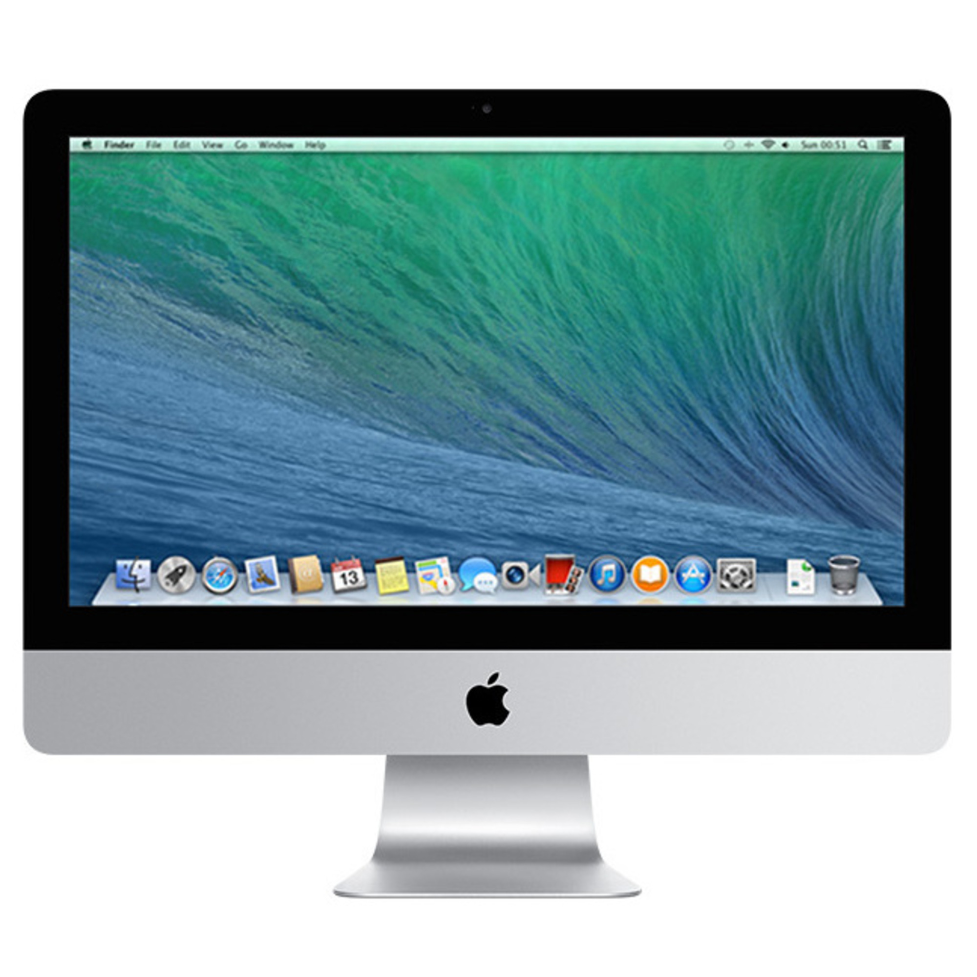 iMac Core i5 (2014) 21,5 , 1,4 Ghz 500 Go HDD 8 Go Intel HD Graphics 5000, Argent - AZERTY FR - Bon état