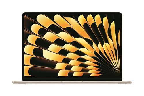 Macbook Air M3 (2024) 13,6', 256 Go 8 Go Apple GPU 8, Lumière stellaire - QWERTY Espagnol - Bon état