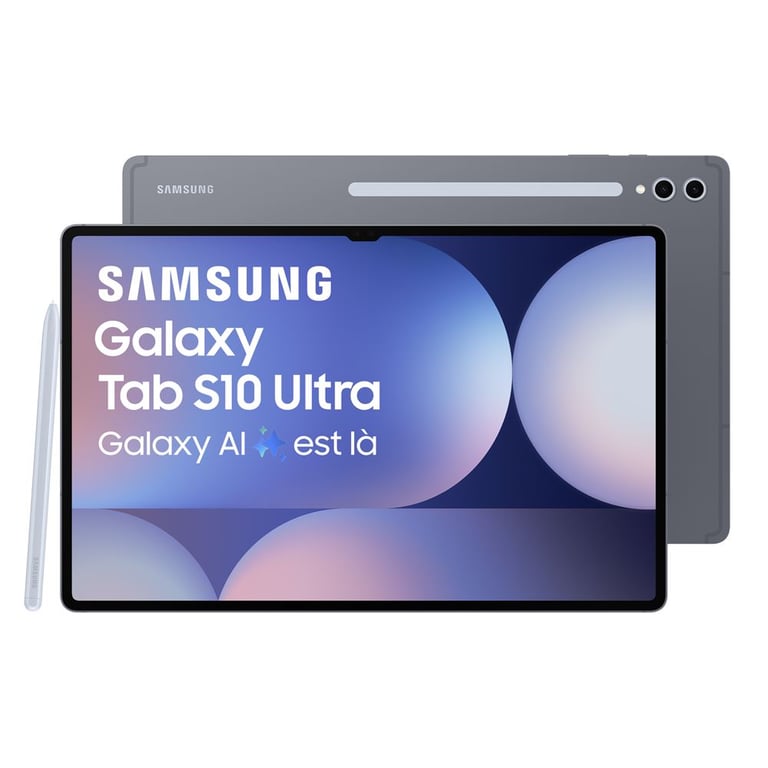 Galaxy Tab S10 Ultra WIFI (14,6'') 256 Go, Gris, S pen inclus - Bon état Bon état - Samsung reconditionné disponible sur Pixmania