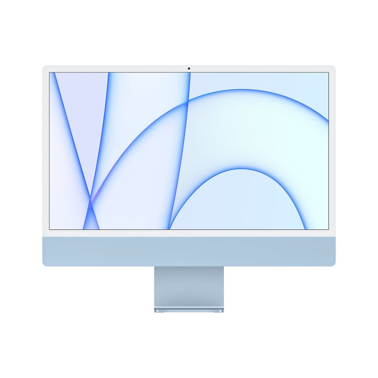 iMac 24  - Puce Apple M1 - RAM 8Go - Stockage 256Go - CPU 8 GPU 7 Bleu - Très bon état Très bon état - Apple reconditionné disponible sur Pixmania