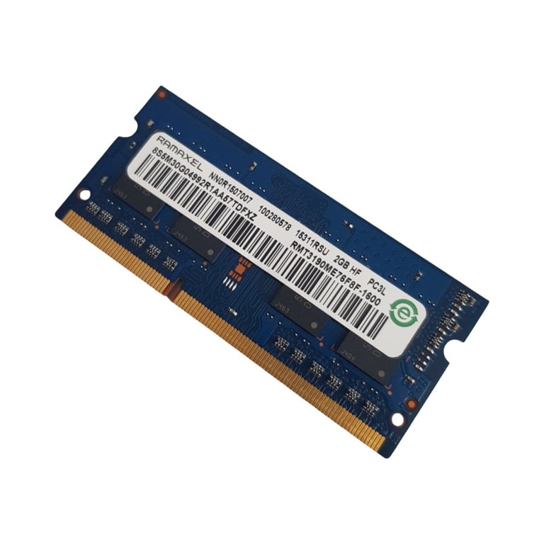 2Go RAM DDR3  RMT3190ME76F8F-1600 SO-DIMM PC3-12800 1600MHz 1Rx8 - Très bon état Très bon état - N/A reconditionné disponible sur Pixmania