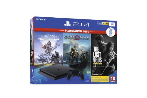 Pack console PS4 Slim 1To + God of War + Horizon Zero Dawn Complete Edition + The Last of Us Remastered - Excellent état  - Sony reconditionné disponible sur Pixmania