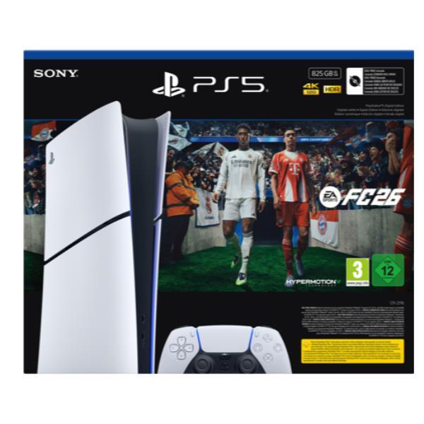 Pack PS5 Slim & EA SPORTS FC 26 - Console de jeux PlayStation 5 Slim 825 Go (Digitale) - Bon état Bon état - Sony reconditionné disponible sur Pixmania