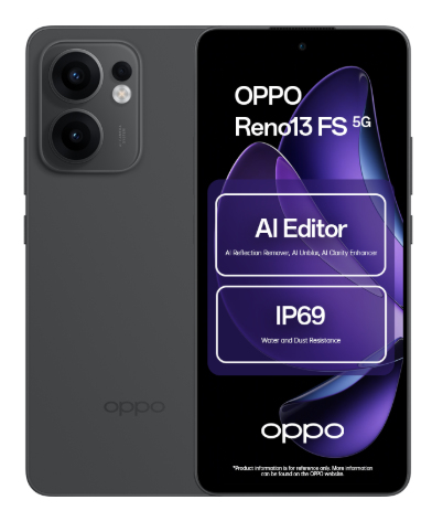 Reno13 FS (5G) 512Go, Gris - Très bon état Très bon état - Oppo reconditionné disponible sur Pixmania