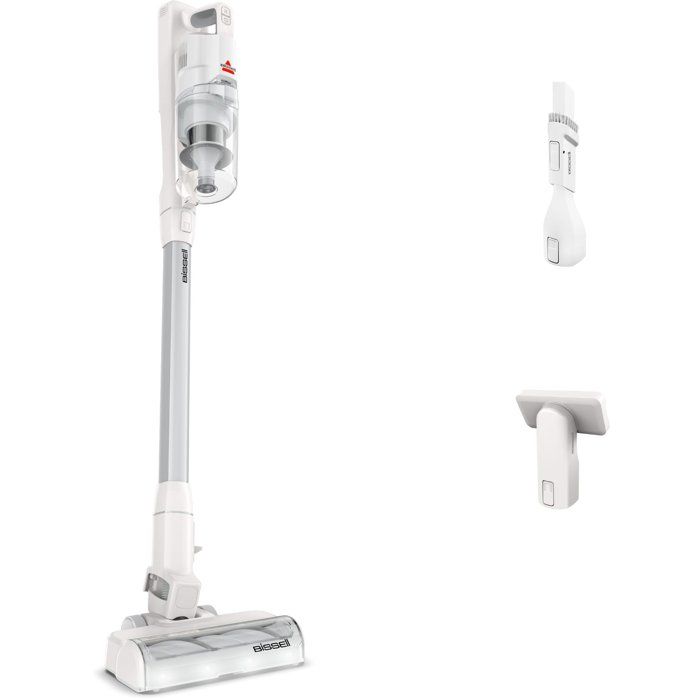 Powerclean - Aspirateur Balai sans fil - 200 W - 40 min - 0,4 L - Blanc / Argenté - Excellent état