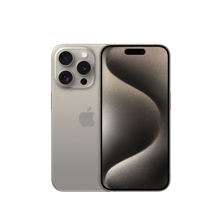 iPhone 15 Pro (5G) 1 To, Titane naturel, Débloqué - Excellent état Comme neuf - Apple reconditionné disponible sur Pixmania