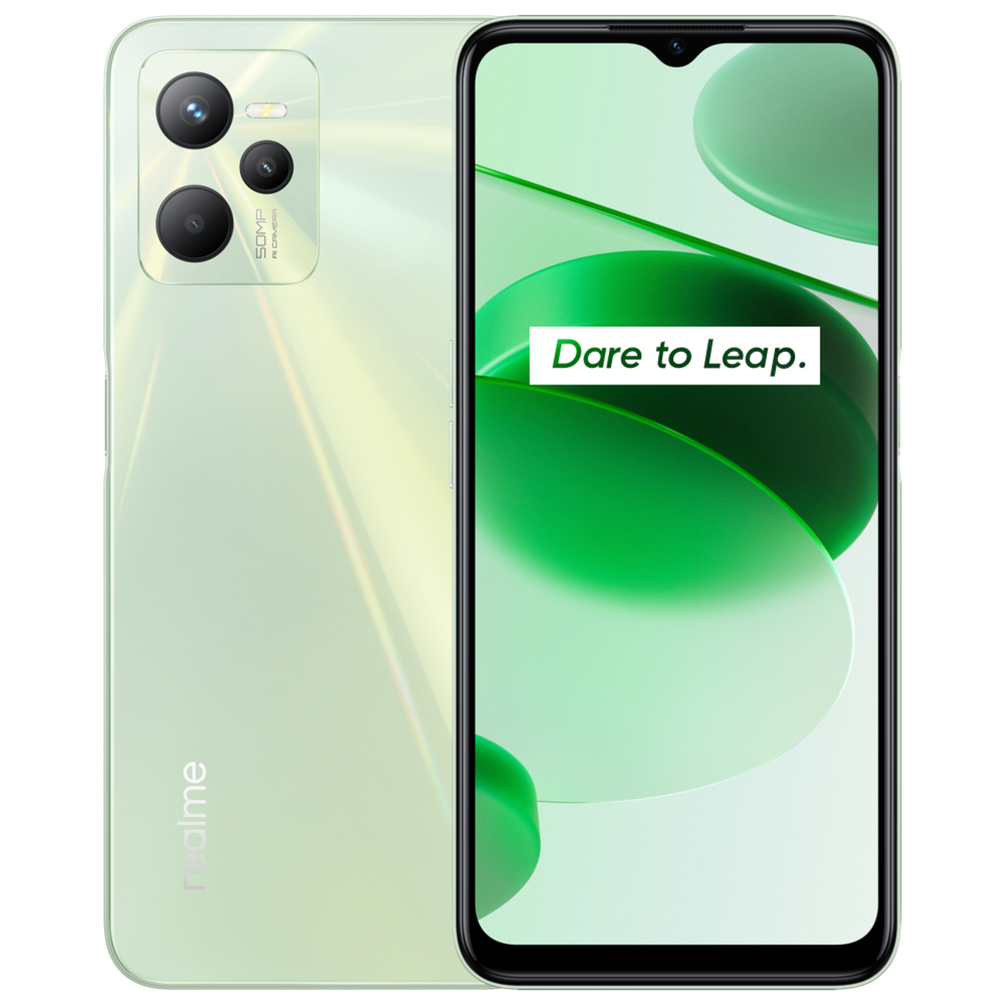realme C35 16,8 cm (6.6 ) Double SIM Android 11 4G USB Type-C 4 Go 64 Go 5000 mAh Vert - Bon état