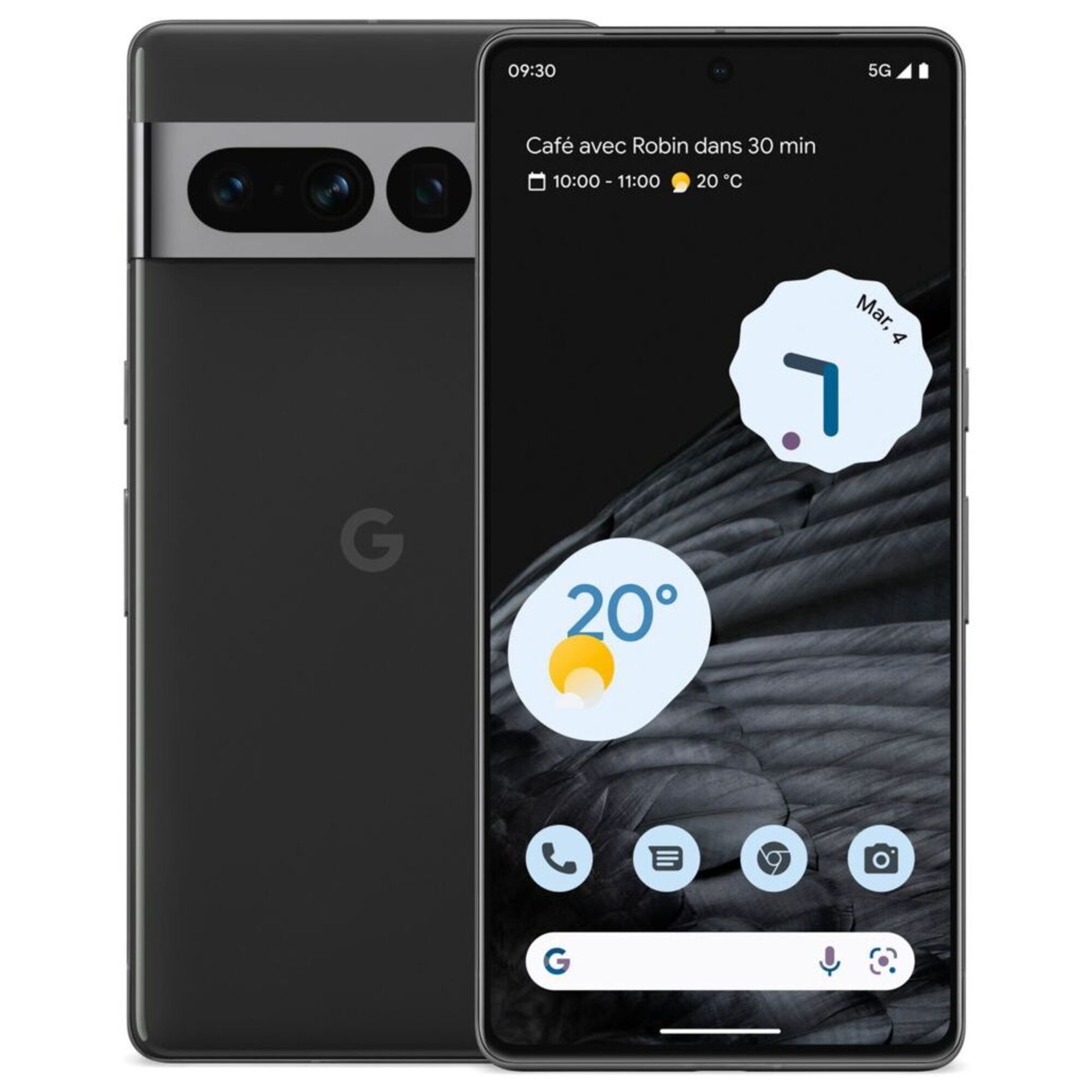 Google Pixel 7 Pro 128 Go, Noir Volcanique, débloqué - Très bon état
