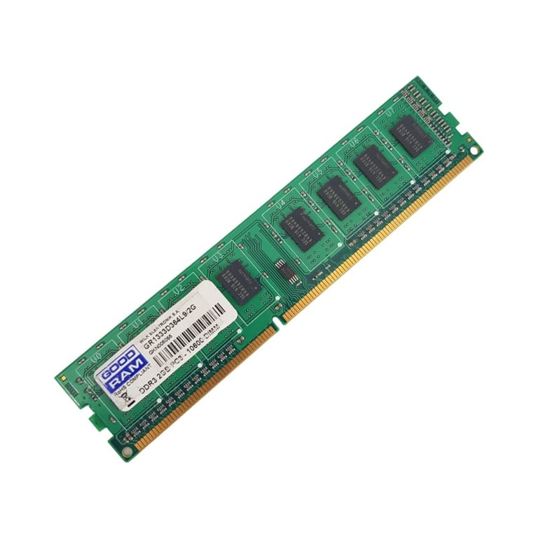 2Go RAM DDR3 GOODRAM GR1333D364L9/2G DIMM PC3-10600 1Rx8 - Très bon état Très bon état - Goodram reconditionné disponible sur Pixmania