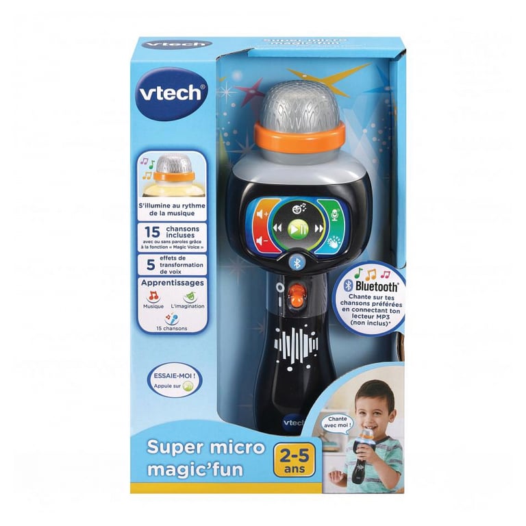 Acheter Micro magique Super Magic'fun : Devenez la superstar de demain - Excellent état Comme neuf - 20,30 € Micro magique Super Magic'fun : Devenez la superstar de demain - Excellent état Comme neuf - VTech reconditionné disponible sur Pixmania