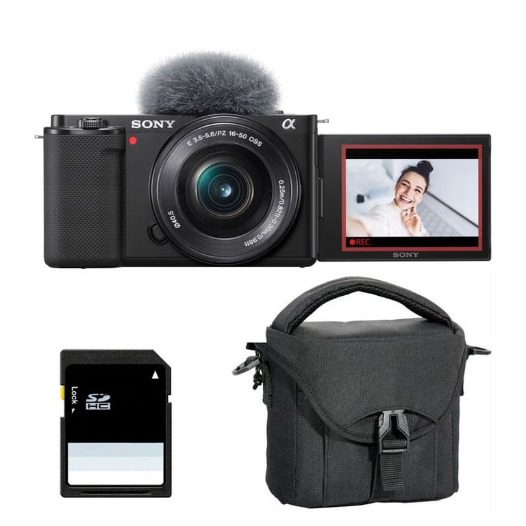 SONY ALPHA ZV-E10 NOIR + 16-50 PZ + Sac + SD 8 Go - Très bon état