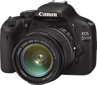 Canon EOS 550D + EF-S 18-55mm Kit d'appareil-photo SLR 18,7 MP CMOS 5184 x 3456 pixels Noir - Très bon état Très bon état - Canon reconditionné disponible sur Pixmania