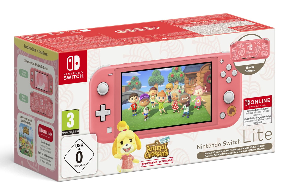 Nintendo NIN10014342 console de jeux portables 14 cm (5.5 ) 32 Go Écran tactile Wifi Corail - Excellent état Comme neuf - Nintendo reconditionné disponible sur Pixmania