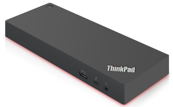 Lenovo 40AN0135EU station d'accueil Avec fil Thunderbolt 3 Noir, Rouge - Très bon état Très bon état - Lenovo reconditionné (offre indisponible)
