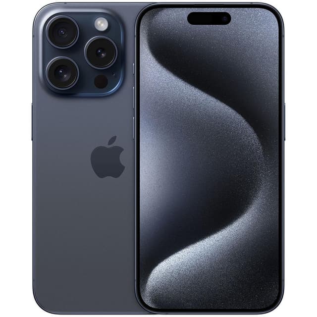 iPhone 15 Pro (5G) 128 Go, Titane bleu [SANS FACEID] - Bon état