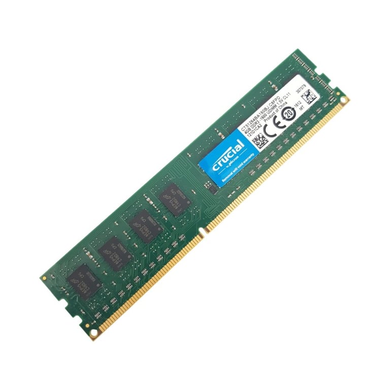 4Go RAM DDR3  CT41264BA160BJ.C8FPD DIMM PC3-12800 1Rx8 - Très bon état Très bon état - Crucial reconditionné disponible sur Pixmania
