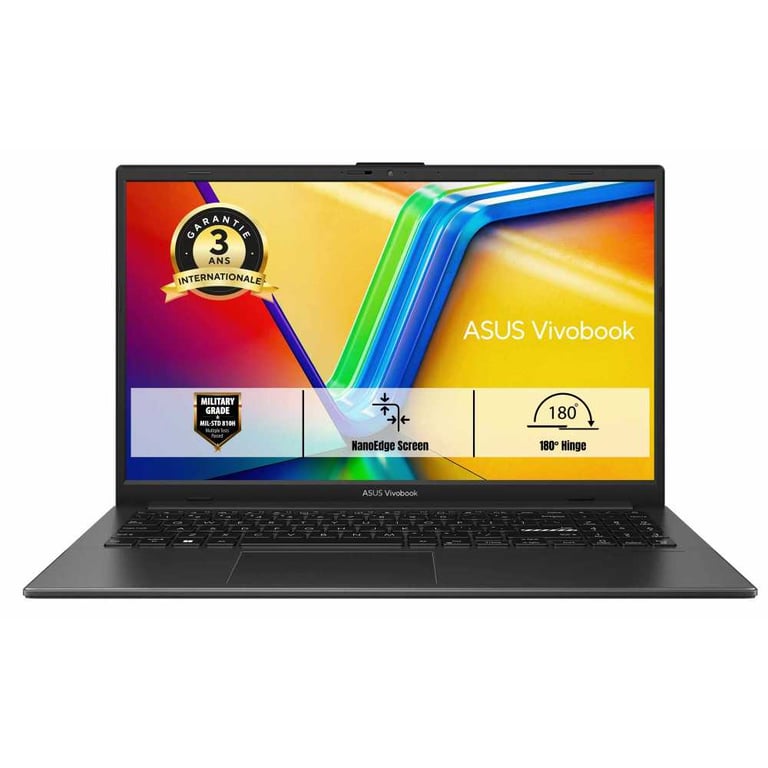 PC portable Asus Vivobook Go 15 E1504FA-BQ1680W Ryzen 5 7520 8 Go 512 Go SSD 15,6 pouces FHD Noir - Excellent état Comme neuf - Asus reconditionné disponible sur Pixmania