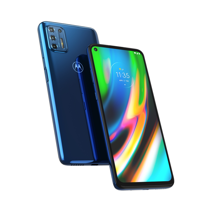Moto G9 plus (4G) 128 Go, Bleu - Très bon état