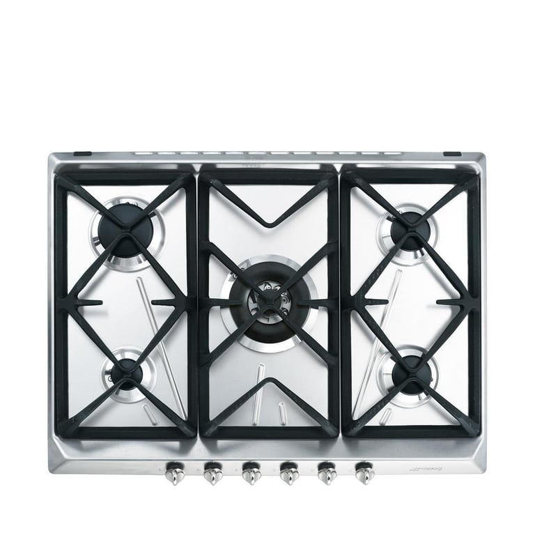 Table de cuisson à gaz encastrable en acier inoxydable Smeg SRV576GH5 5 brûleurs - Excellent état