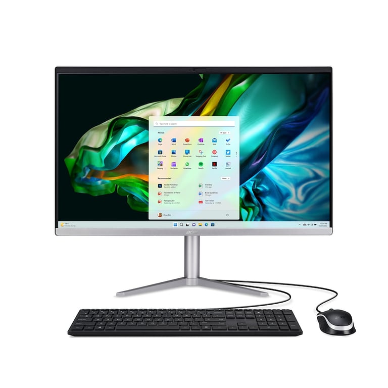 Acer Aspire C24-1300 AMD Ryzen™ 3 7320U 60,5 cm (23.8 ) 1920 x 1080 pixels PC All-in-One 8 Go 512 Go SSD Windows 11 Home Argent - Excellent état Comme neuf - Acer reconditionné disponible sur Pixmania