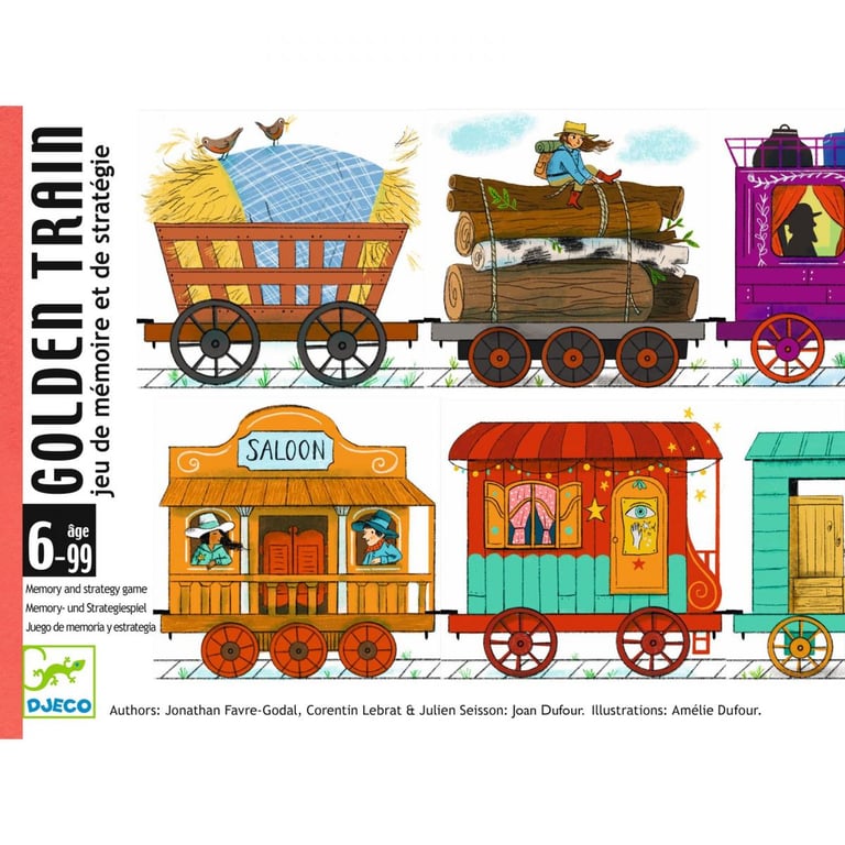Golden Train : Jeu de Mémoire Stratégique au Far West - Excellent état Comme neuf - Djeco reconditionné disponible sur Pixmania