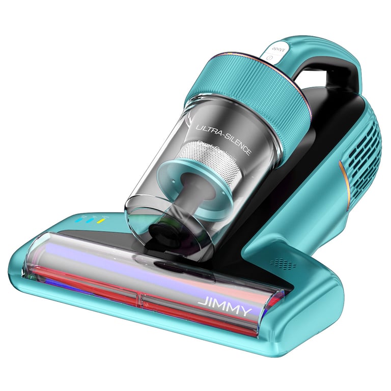 Aspirateur Anti-acariens Manuel Jimmy BX6, 600W, Ouverture d'Aspiration Élargie 240mm, Lampe UV et Technologie Ultrasons - Bleu - Bon état Bon état - N/A reconditionné disponible sur Pixmania