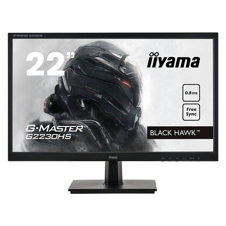 IIYAMA - ecran iiyama 1920 x 1080 full hd, 2 ms (gris à gris), format 16/9 dalle tn, 75 hz freesync, hdmi, vga,displayport noir Noir - Très bon état Très bon état - Iiyama reconditionné disponible sur Pixmania