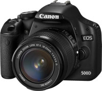 Canon EOS 500D + EF-S 18-55 IS + EF-S 55 - 250 IS 1/2.3  Kit d'appareil-photo SLR 15,1 MP CCD (dispositif à transfert de charge) 4272 x 2848 pixels Noir - Très bon état Très bon état - Canon reconditionné disponible sur Pixmania