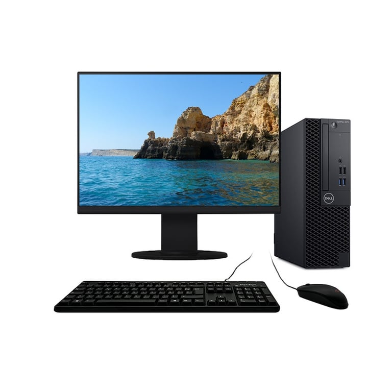 Optiplex 3070 SFF i3-8100 3.60GHz 8Go/240Go SSD Wifi W11 + Ecran 27 - Très bon état Très bon état - Dell reconditionné disponible sur Pixmania