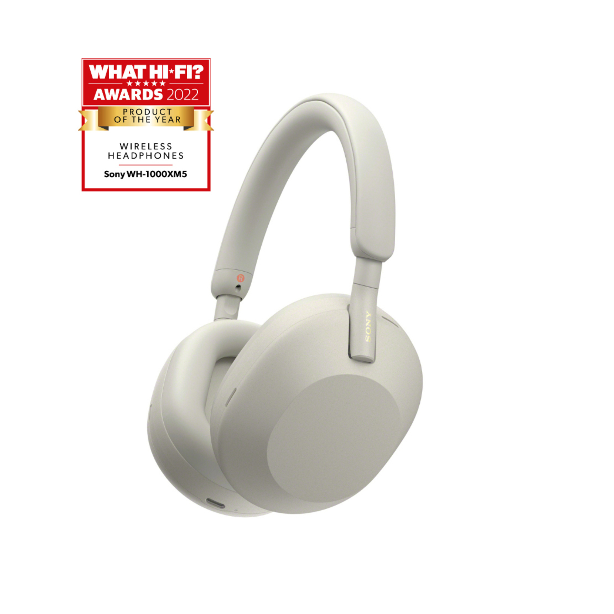 Sony WH-1000XM5 Écouteurs Avec fil &sans fil Arceau Appels/Musique Bluetooth Argent, Blanc - Bon état