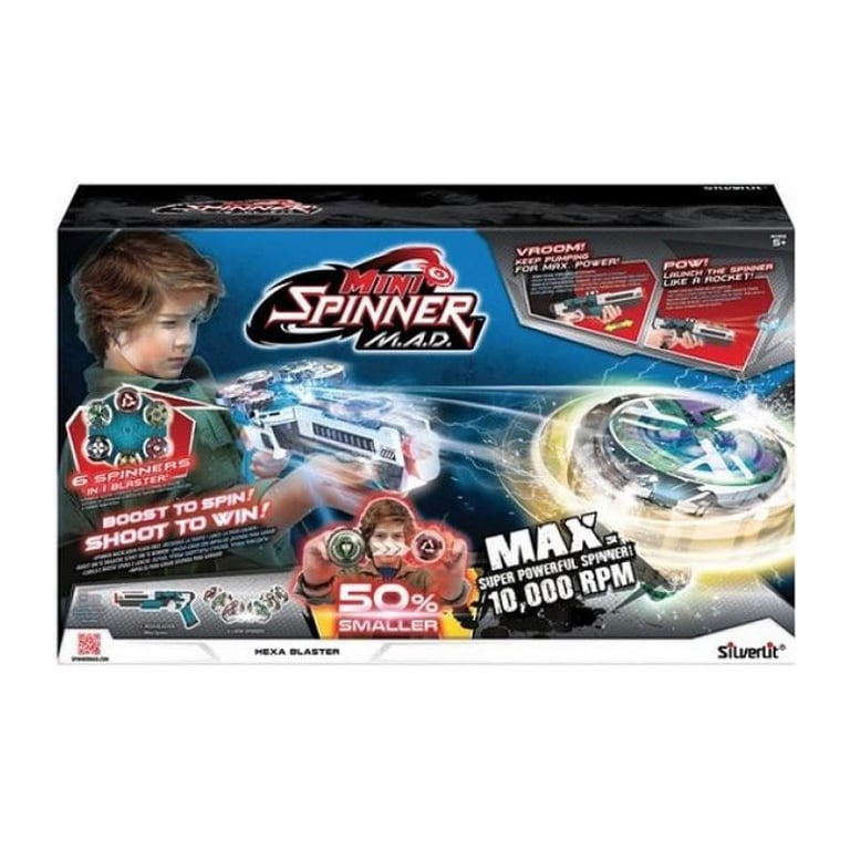 Acheter Spinner Mad - SILVERLIT - Blaster 6 toupies - A partir de 5 ans - Excellent état Comme neuf - 38,70 € Spinner Mad - SILVERLIT - Blaster 6 toupies - A partir de 5 ans - Excellent état Comme neuf - Silverlit reconditionné disponible sur Pixmania