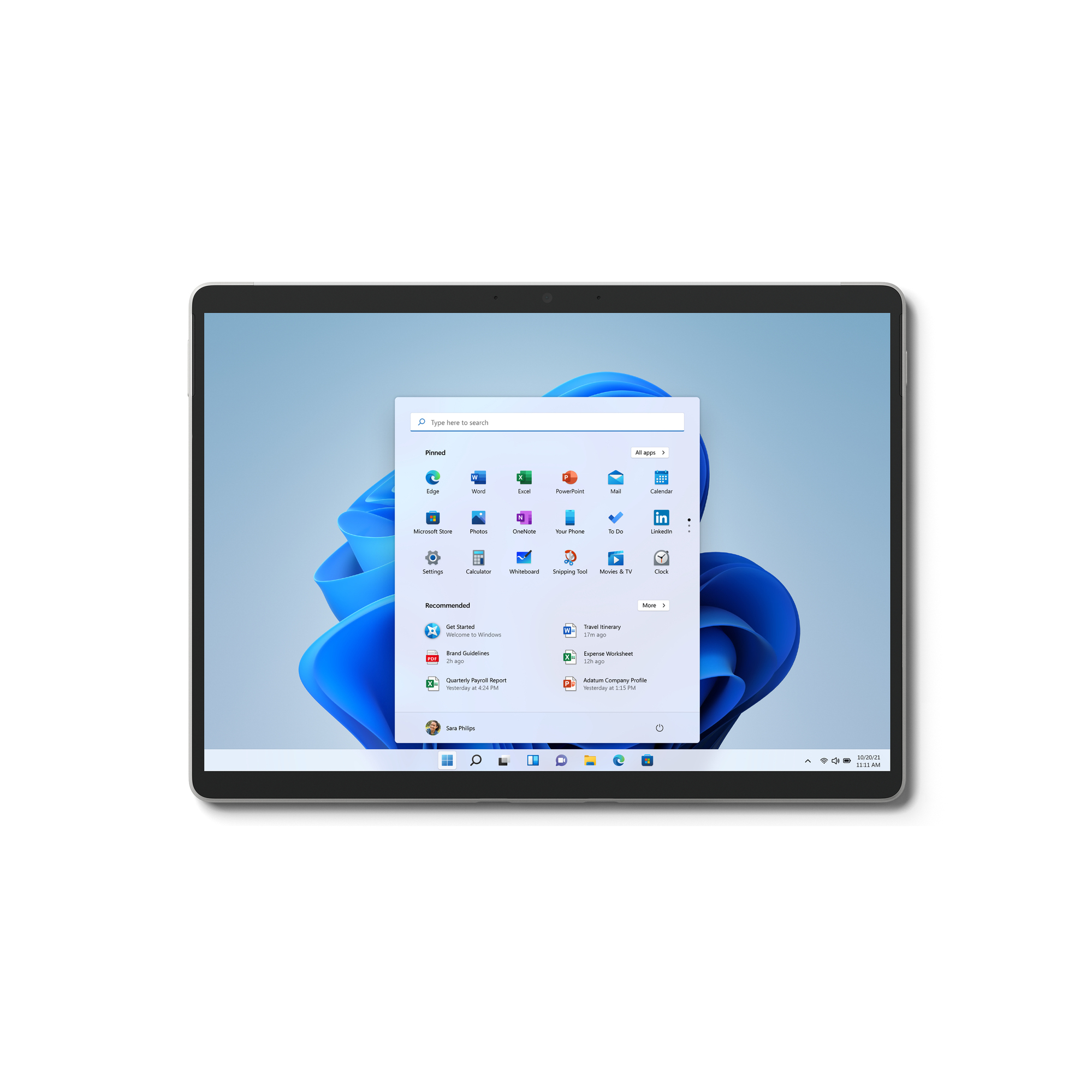 Microsoft Surface Pro 8 Intel® Core™ i5 128 Go 33 cm (13 ) 8 Go Wi-Fi 6 (802.11ax) Windows 11 Pro Platine - Très bon état