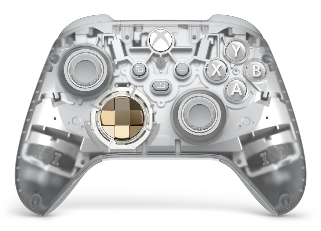 Microsoft Ghost Cipher Or, Gris clair, Transparent Bluetooth/USB Manette de jeu Analogique/Numérique Android, PC, Xbox One, Xbox Series S, Xbox Series X, iOS - Excellent état