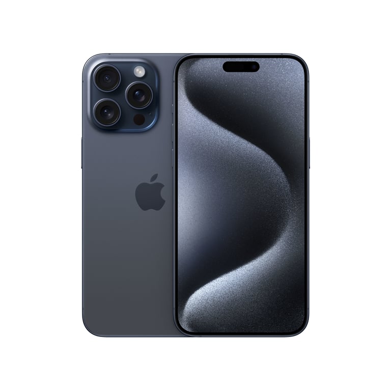 iPhone 15 Pro Max (5G) 256 Go, Titane bleu, Débloqué - Très bon état