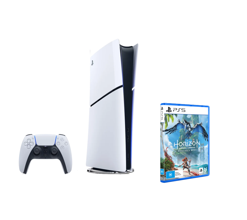 Pack PS5 Slim & Horizon Forbidden West - Console de Jeux Playstation 5 Slim (Digitale) 1 To, Blanc - Excellent état Comme neuf -  reconditionné disponible sur Pixmania