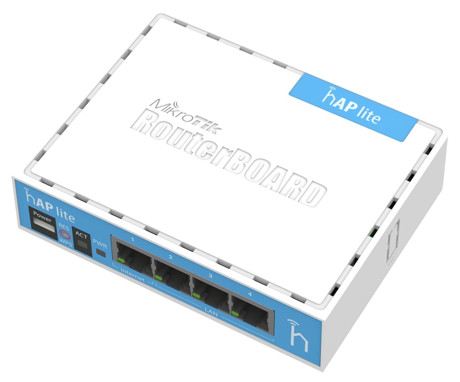 Acheter Mikrotik hAP lite Blanc - Très bon état Très bon état - 22,35 € Mikrotik hAP lite Blanc - Très bon état Très bon état - MikroTik reconditionné disponible sur Pixmania