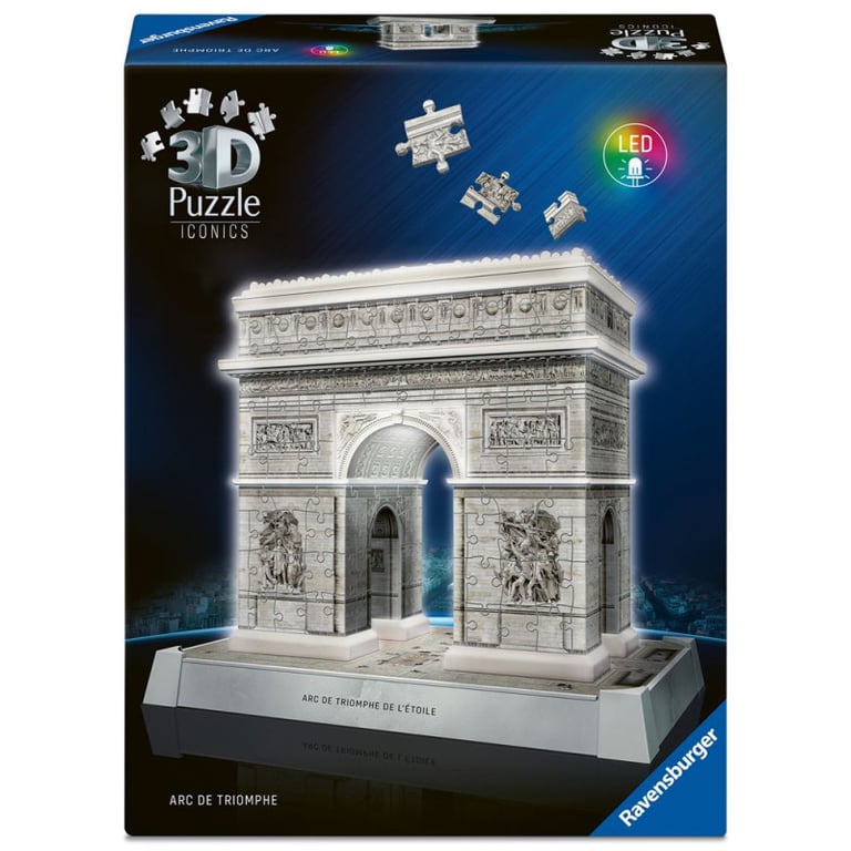 Puzzle 3D 216 pièces Ravensburger Arc de Triomphe illuminé - Excellent état Comme neuf - Ravensburger reconditionné disponible sur Pixmania