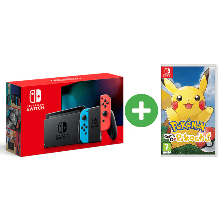 Switch & Pokémon Let's Go! Pikachu - Bundle Console de jeux portables 15,8 cm (6.2 ) 32 Go Écran tactile Wifi Bleu, Gris, Rouge - Très bon état Très bon état - Nintendo reconditionné disponible sur Pixmania