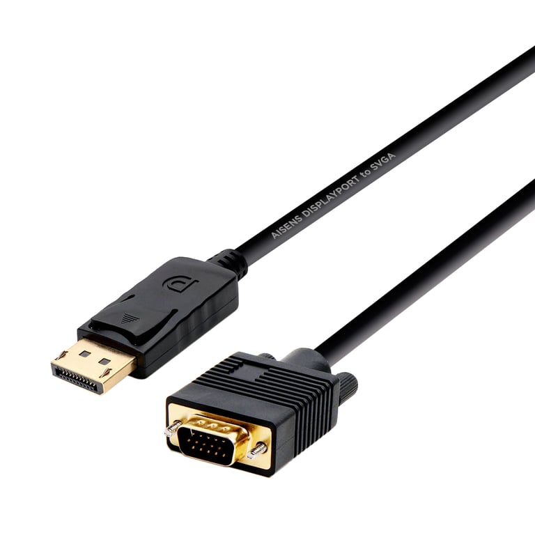 AISENS A125-0365 câble vidéo et adaptateur 2 m DisplayPort VGA D-SUB Noir - Excellent état Comme neuf - N/A reconditionné disponible sur Pixmania